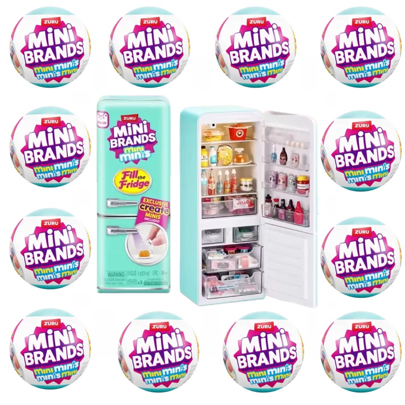 Ornament Ball Set - Neue ZURU Mini Brands Kühlschrank-Ball Überraschungs-Blindbox
