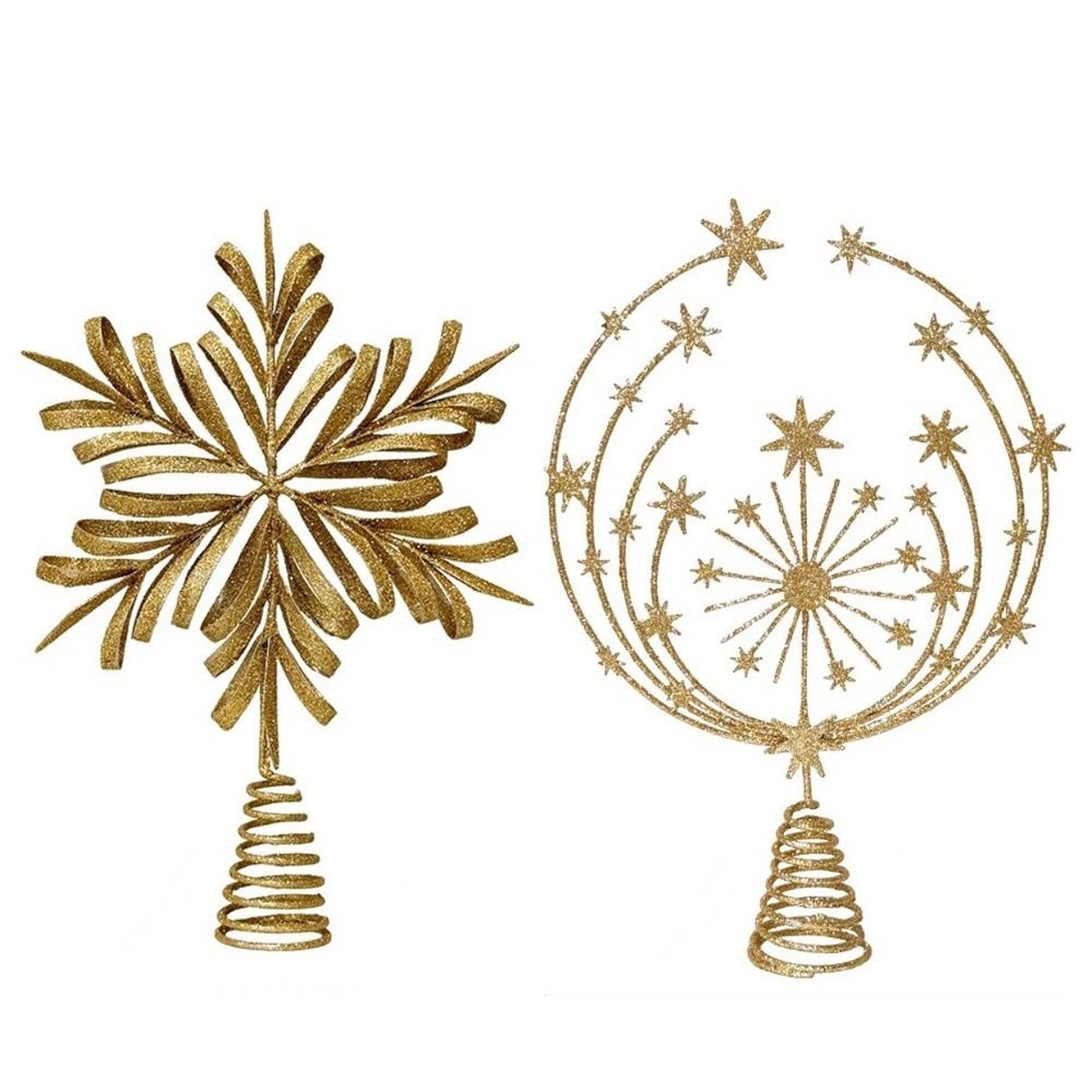 Star Tree Topper - Stern Weihnachtsbaum Topper Eisen Weihnachtsdekoration Glitzer