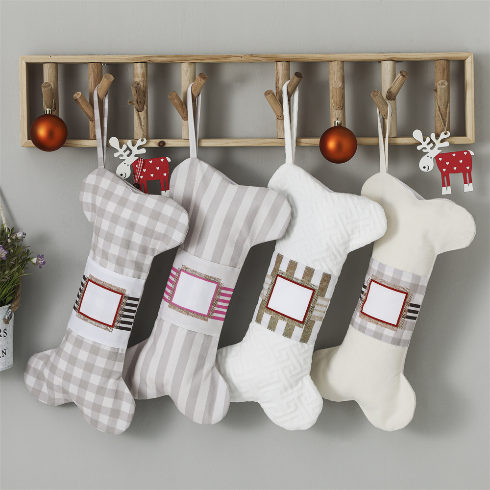 Christmas Stocking Hanging - Plaid Haustier Weihnachts strumpf für Hunde