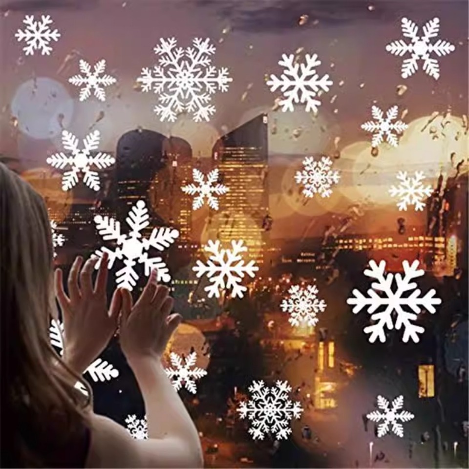 1 Set Schneeflocken-Fensterauf – Snowflake Window Decal Bewertung und Preis
