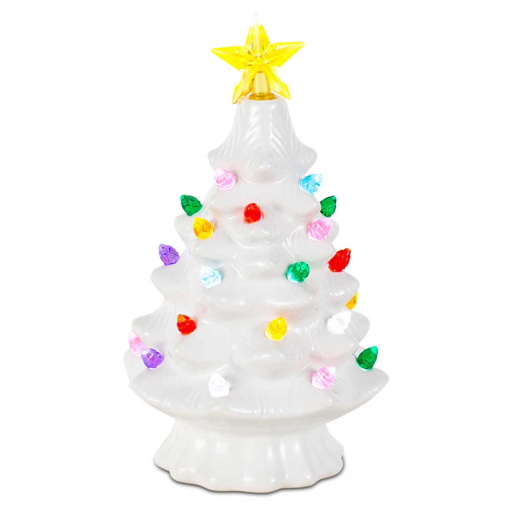 7-Zoll-Keramik-Weihnachtsdorf- – Star Tree Topper Bewertung und Preis