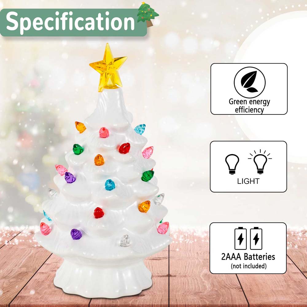 7-Zoll-Keramik-Weihnachtsdorf- – Star Tree Topper Bewertung und Preis