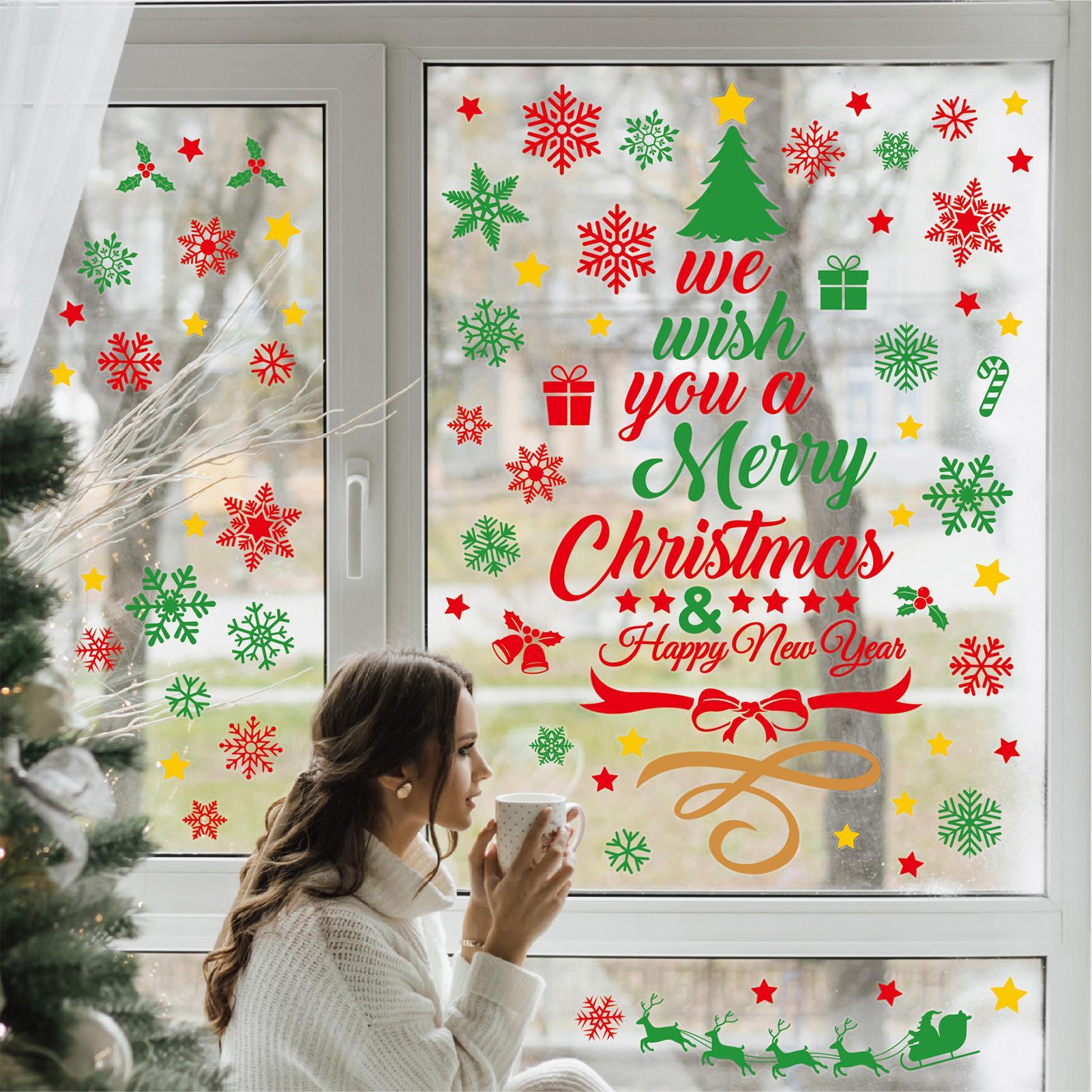 3-teilige Weihnachts-Wandaufkl – Snowflake Window Decal Bewertung und Preis