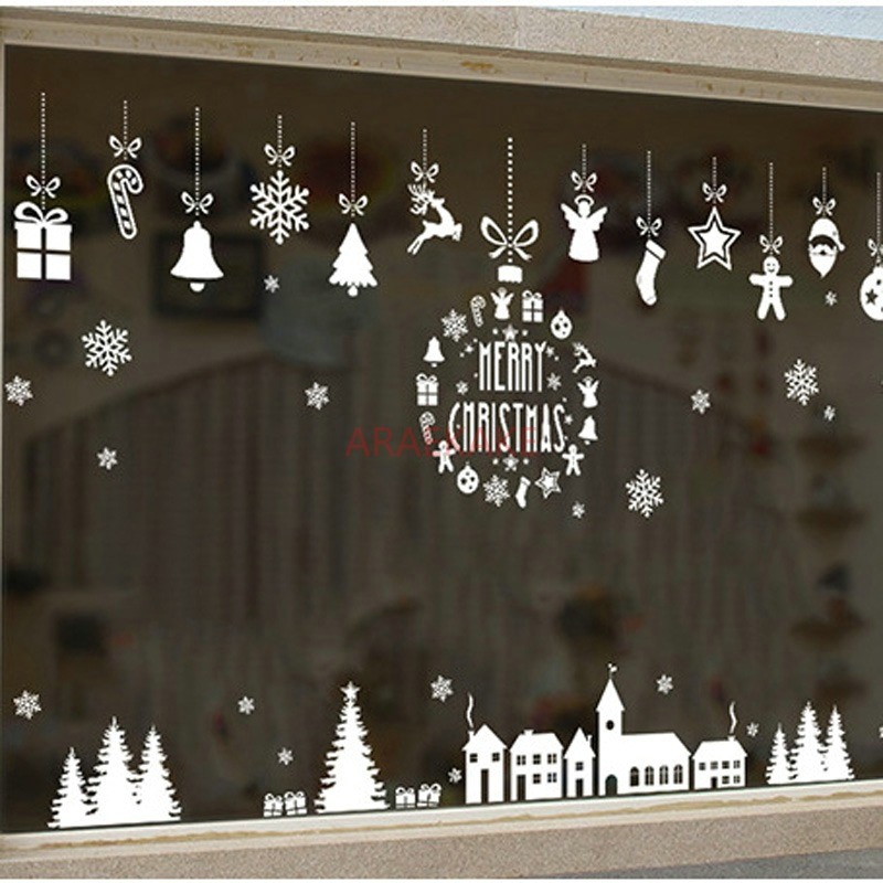 1 Stück Weihnachtsdorf-Glasfen – Snowflake Window Decal Bewertung und Preis